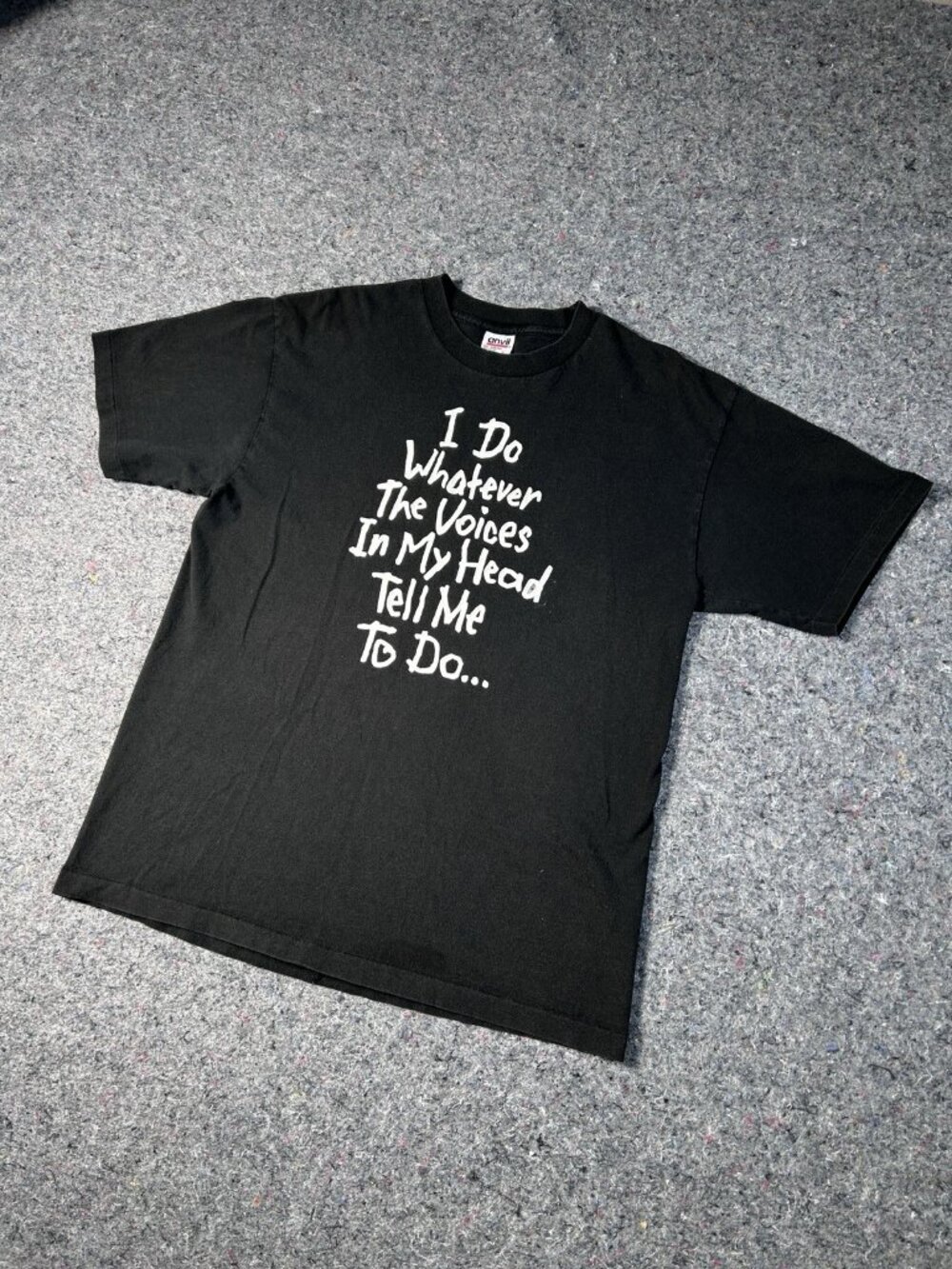 90s I Do Whatever The Voices In My Head Tell Me To Do Vintage Tee Rare Funny L